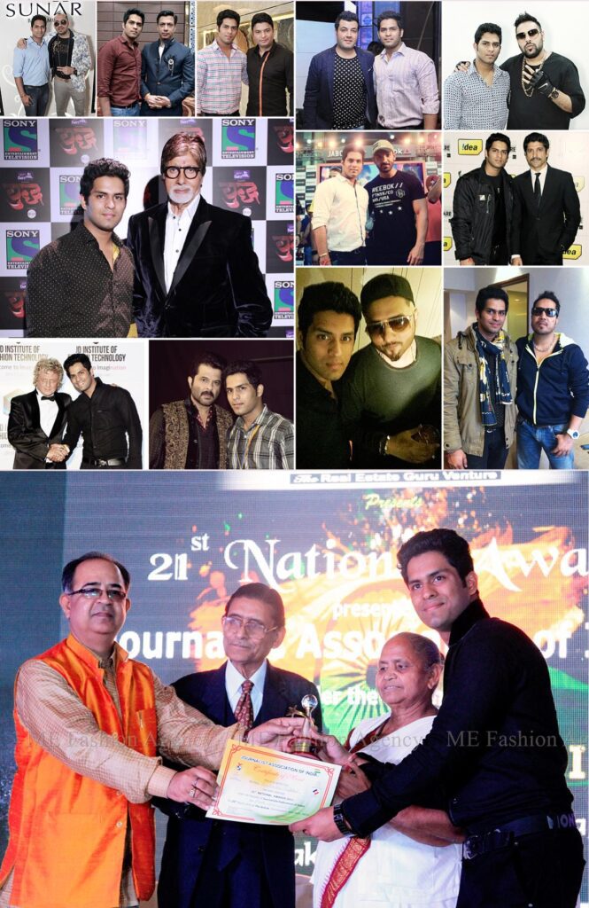 Photographer Aakash Talwar with Bollywood celebrities 